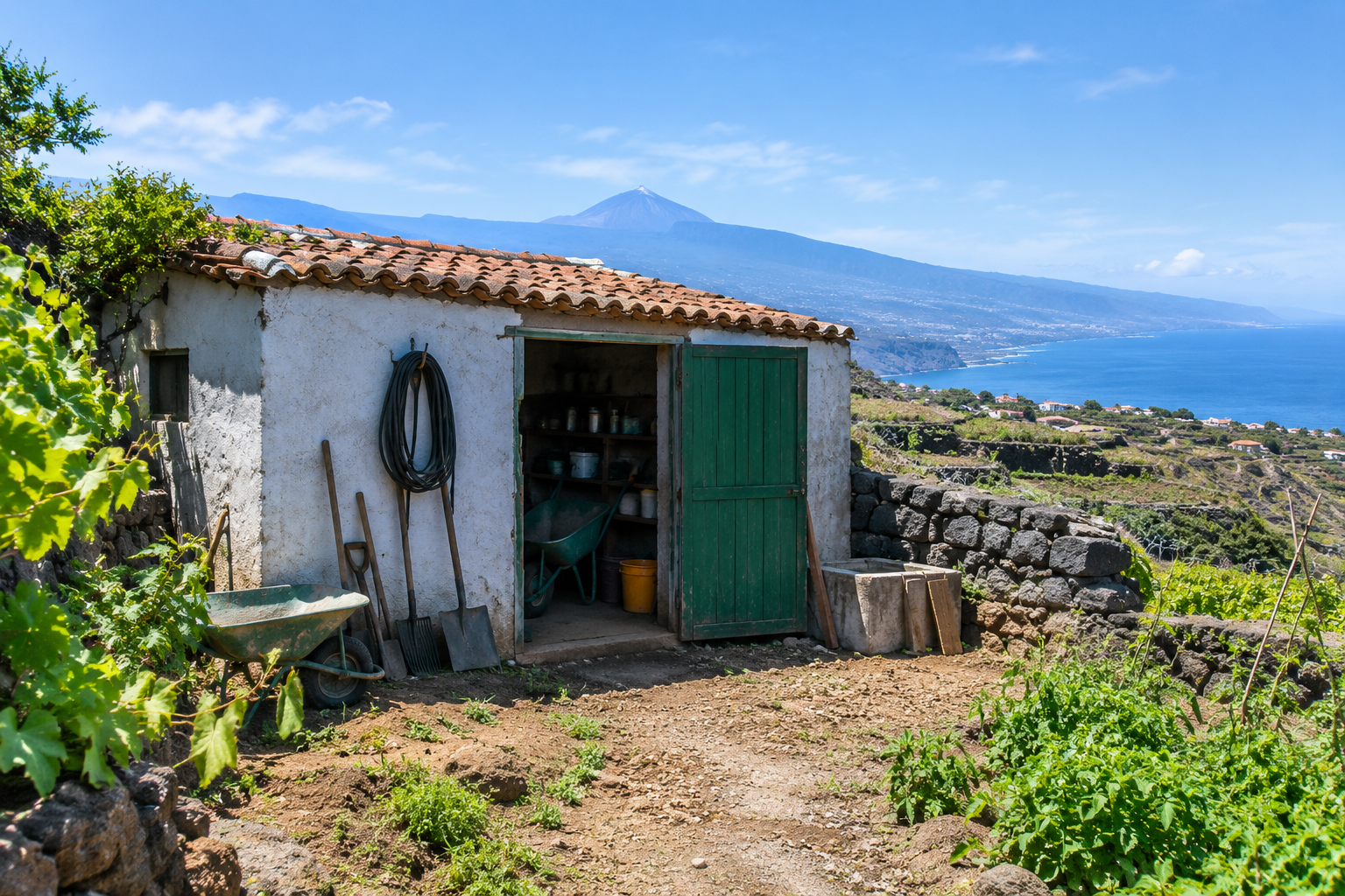 ¿Qué es un terreno con cuarto de aperos en Tenerife?